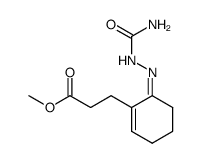 3-(6-semicarbazono-cyclohex-1-enyl)-propionic acid methyl ester结构式