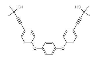 1,4-bis[p-(3-hydroxy-3-methylbutynyl)phenoxy]benzene Structure
