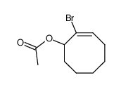 Acetic acid (E)-2-bromo-cyclooct-2-enyl ester结构式