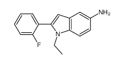 1-ethyl-2-(2-fluorophenyl)-1H-indol-5-amine Structure