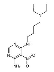 N4-(4-diethylamino-butyl)-5-nitro-pyrimidine-4,6-diyldiamine结构式