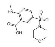 2-methylamino-5-(morpholine-4-sulfonyl)-benzoic acid结构式