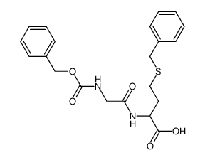 Benzyloxycarbonylglycyl-S-benzyl-DL-homocystein Structure