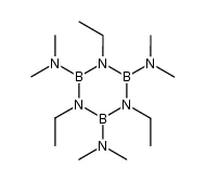 B-Tris-dimethylamino-N-triethyl-borazol Structure