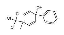 4-methyl-1-phenyl-4-trichloromethyl-cyclohexa-2,5-dienol结构式
