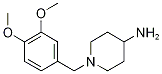 1-(3,4-DIMETHOXYBENZYL)PIPERIDIN-4-AMINE结构式