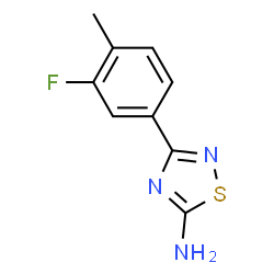 3-(3-fluoro-4-methylphenyl)-1,2,4-thiadiazol-5-ylamine Structure