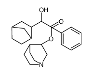 1-azabicyclo[2.2.2]octan-3-yl 2-(3-bicyclo[2.2.1]heptanyl)-2-hydroxy-2-phenylacetate结构式