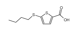 5-butylmercapto-thiophene-2-carboxylic acid Structure