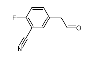 2-fluoro-5-(2-oxoethyl)benzonitrile结构式