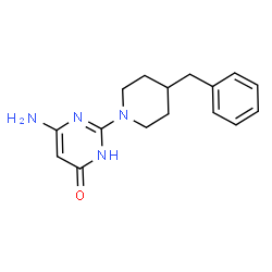 6-Amino-2-(4-benzylpiperidin-1-yl)pyrimidin-4(3H)-one Structure