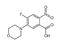 4-FLUORO-5-MORPHOLINO-2-NITROBENZOIC ACID Structure