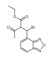ethyl 2-(benzo[c][1,2,5]oxadiazol-4-ylbromomethyl)-3-oxobutanoate Structure
