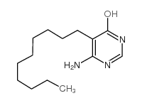 6-Amino-5-decyl-4-pyrimidinol结构式