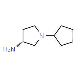 (R)-1-Cyclopentylpyrrolidin-3-amine结构式