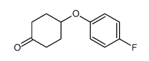 4-(4-fluorophenoxy)cyclohexan-1-one Structure
