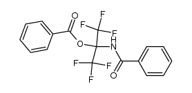 2-benzamido-1,1,1,3,3,3-hexafluoropropan-2-yl benzoate结构式