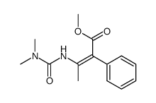 (Z)-3-(3,3-Dimethyl-ureido)-2-phenyl-but-2-enoic acid methyl ester Structure