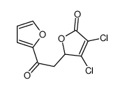 3,4-dichloro-2-[2-(furan-2-yl)-2-oxoethyl]-2H-furan-5-one结构式