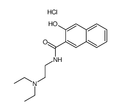 3-hydroxy-[2]naphthoic acid-(2-diethylamino-ethylamide), hydrochloride Structure