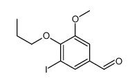 3-iodo-5-methoxy-4-propoxybenzaldehyde Structure