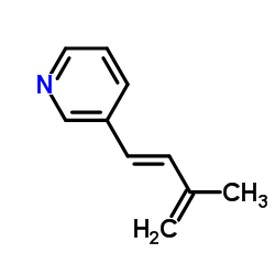 Pyridine, 3-(3-methyl-1,3-butadienyl)-, (E)- (9CI)结构式