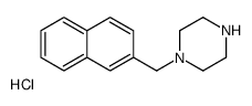 1-(naphthalen-2-ylmethyl)piperazine,hydrochloride Structure