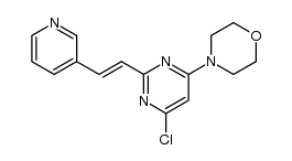 4-[6-chloro-2-(2-pyridin-3-yl-vinyl)-pyrimidin-4-yl]-morpholine Structure