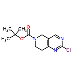 2-氯-7,8-二氢吡啶并[4,3-D]嘧啶-6(5H)-甲酸叔丁酯图片