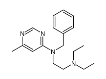 N'-benzyl-N,N-diethyl-N'-(6-methylpyrimidin-4-yl)ethane-1,2-diamine Structure