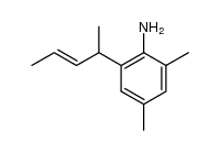 2,4-dimethyl-6-(1'-methyl-2'-buten-1'-yl)aniline结构式