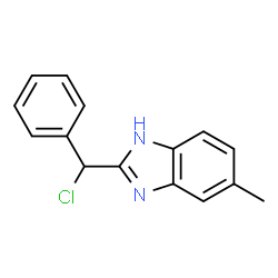 2-[Chloro(phenyl)methyl]-5-methyl-1H-benzimidazole Structure