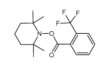 2-trifluoromethyl-benzoic acid 2,2,6,6-tetramethyl-piperidin-1-yl ester结构式