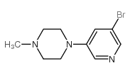 1-(5-溴吡啶-3-基)-4-甲基哌嗪结构式