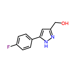 [5-(4-Fluorophenyl)-1H-pyrazol-3-yl]methanol Structure