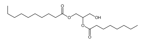 (3-hydroxy-2-octanoyloxypropyl) decanoate Structure