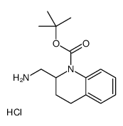 2-Aminomethyl-1-N-Boc-1,2,3,4-tetrahydroquinoline HCl结构式