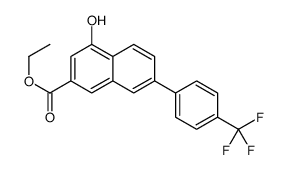 Ethyl 4-hydroxy-7-[4-(trifluoromethyl)phenyl]-2-naphthoate结构式