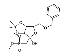 dimethyl ((3aR,4R,6R,6aR)-6-(benzyloxyMethyl)-4-hydroxy-2,2-dimethyltetrahydrofuro[3,4-d][1,3]dioxol-4-yl)Methylphosphonate structure