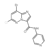 8-BROMO-6-CHLORO-N-(PYRIDIN-4-YL)IMIDAZO[1,2-B]PYRIDAZINE-3-CARBOXAMIDE Structure