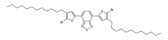 4,7-Bis(5-bromo-4-dodecylthiophen-2-yl)benzo[c][1,2,5]thiadiazole structure