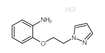 2-(2-Pyrazol-1-yl-ethoxy)-phenylamine hydrochloride Structure