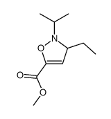 3-Ethyl-2-isopropyl-5-methoxycarbonyl-4-isoxazoline结构式