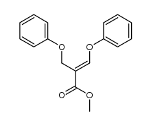 methyl 3-phenoxy-2-(phenoxymethyl)acrylate结构式