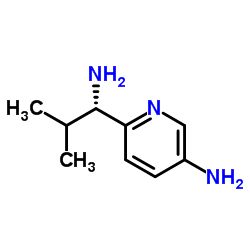 6-[(1S)-1-Amino-2-methylpropyl]-3-pyridinamine Structure