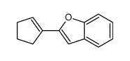 2-(cyclopenten-1-yl)-1-benzofuran结构式