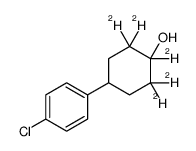 4-(4-Chlorophenyl)cyclohexanol-d5结构式