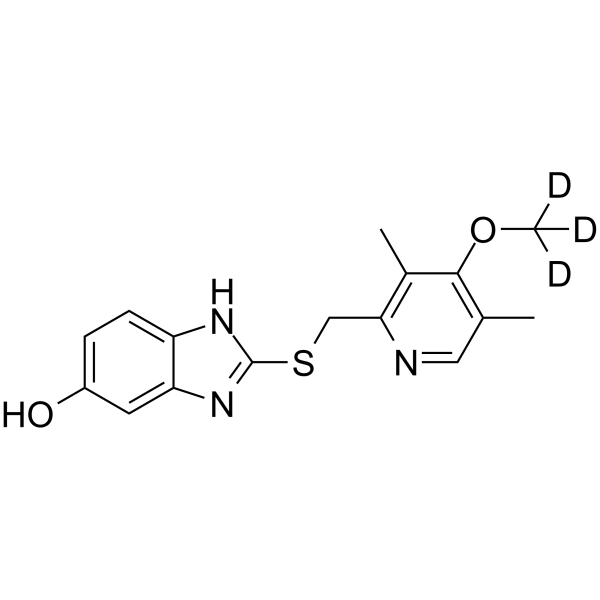 5-O-Desmethyl Omeprazole sulfide-d3结构式