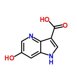 6-Hydroxy-4-azaindole-3-carboxylic acid结构式