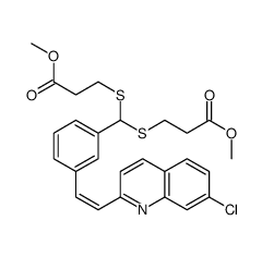 3,3'-[[[3-[(1E)-2-(7-Chloro-2-quinolinyl)ethenyl]phenyl]methylene]bis(thio)]bis-propanoic Acid 1,1'-Dimethyl Ester structure